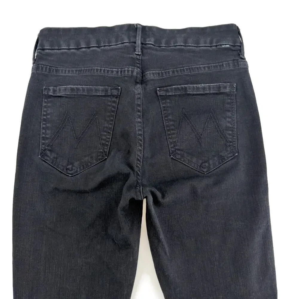 MOTHER The Pixie Ankle Fray Skinny Jeans in Not Guilty size 28